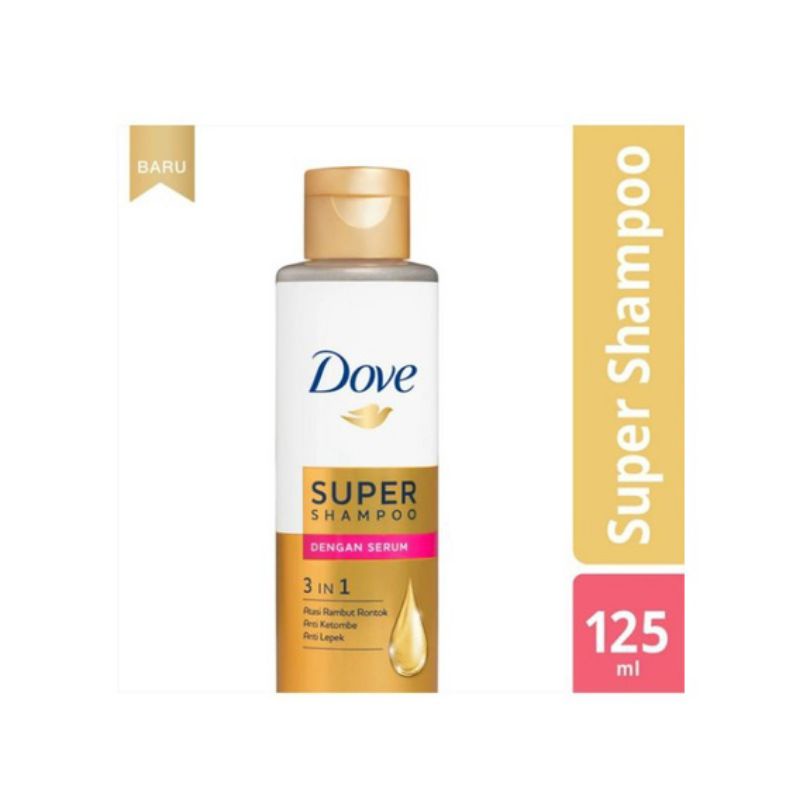 Jual dove 3 in 1 super shampoo serum 125ml Shopee Indonesia