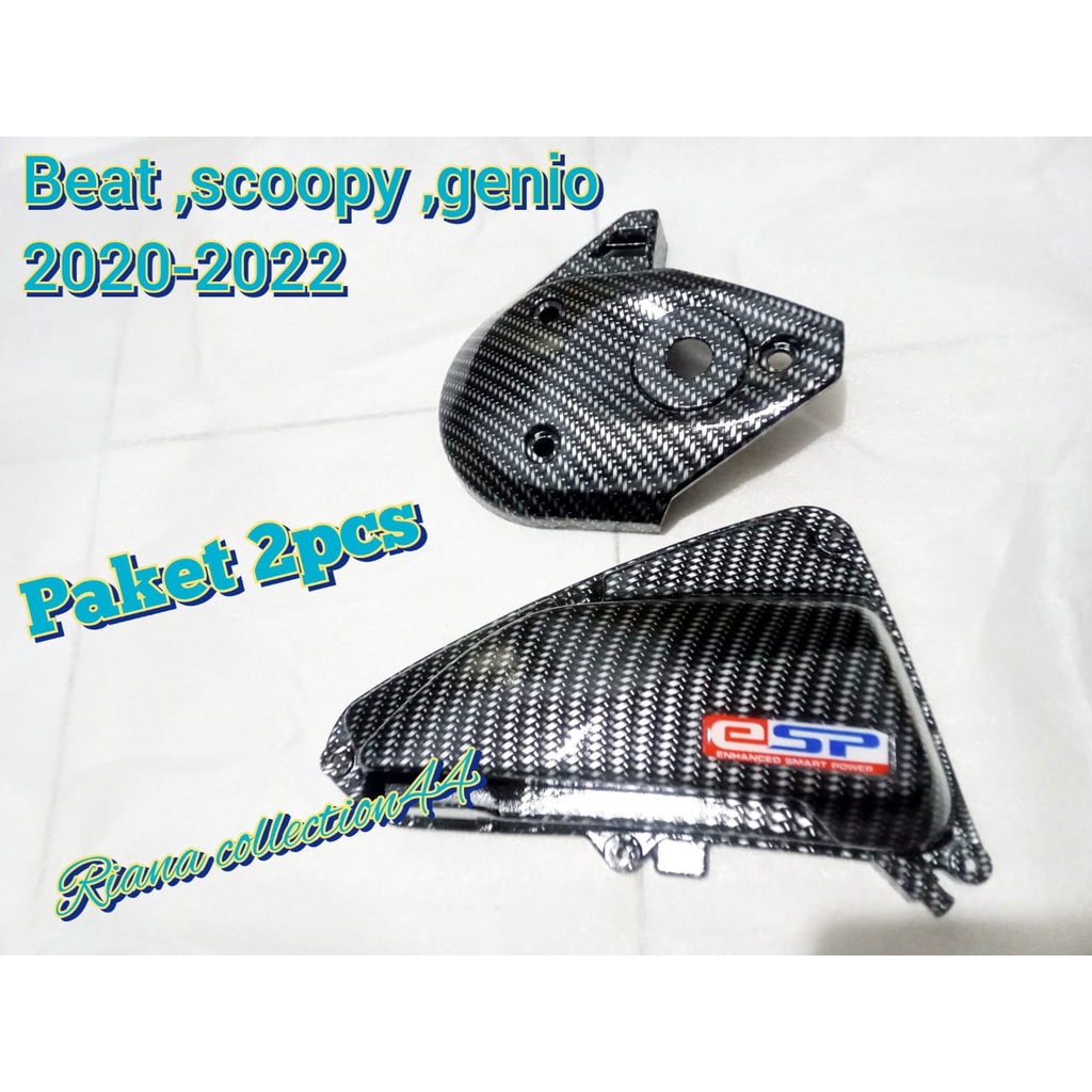 Paket 2pcs Carbon, Scoopy new, beat new, honda genio 2020 -2022