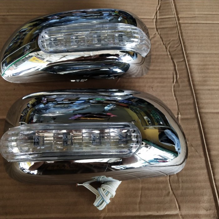 [BAYAR DIRUMAH] Cover Spion Avanza Xenia Vvti 2007-2011 Crom Lampu / Perlengkapan Variasi Mobil Mura