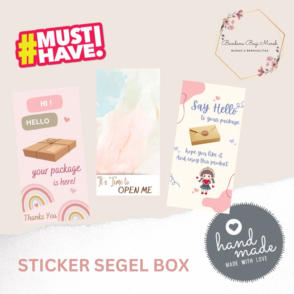 

30 Pcs Sticker Segel Box Thank You Hampers