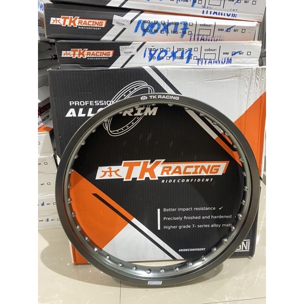 velg TK bright titanium 140 ring 17 velg tk racing titanium ring 17 ukuran 140