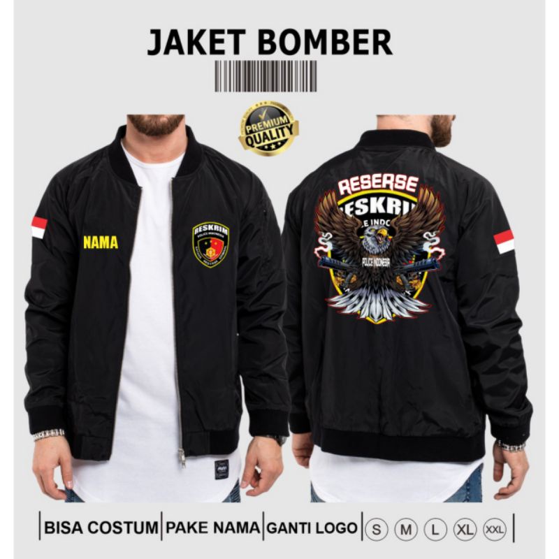 JAKET BOMBER RESKRIM | JAKET BOMBER RESERSE | JAKET BOMBER POLISI TERBARU