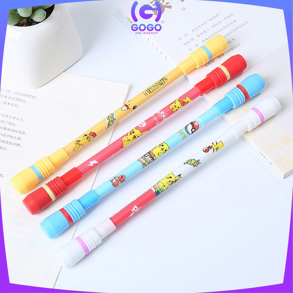 GOGO-A38 Spinning Pen Pulpen Putar Karakter Anti Stress / Pena Pulpen Putar Mainan Anak Pen Spinner Balance