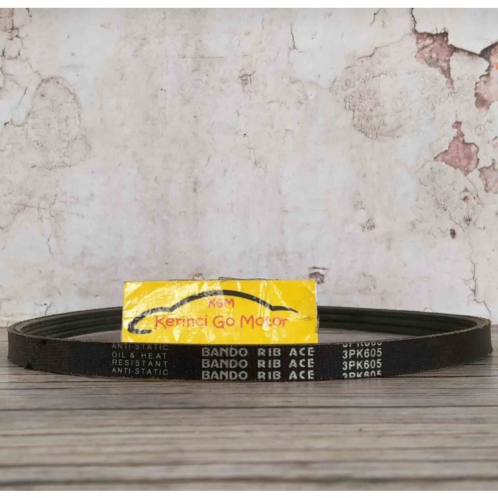 BANDO VAN BELT 3PK 605 RIB BELT TALI KIPAS 3PK-605 FAN BELT ALUR