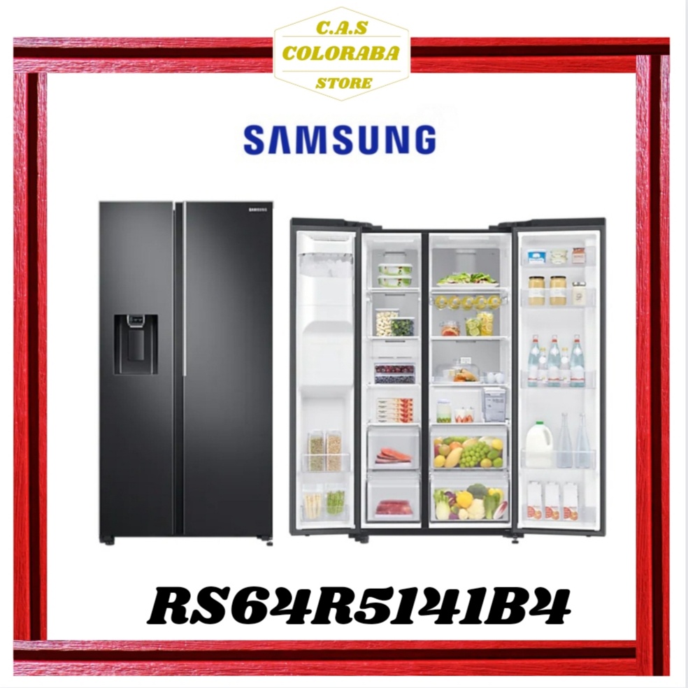 Jual KULKAS SAMSUNG RS64R5141B4 KULKAS SIDE BY SIDE RS64R5141B4/SE RS64R51 Shopee Indonesia