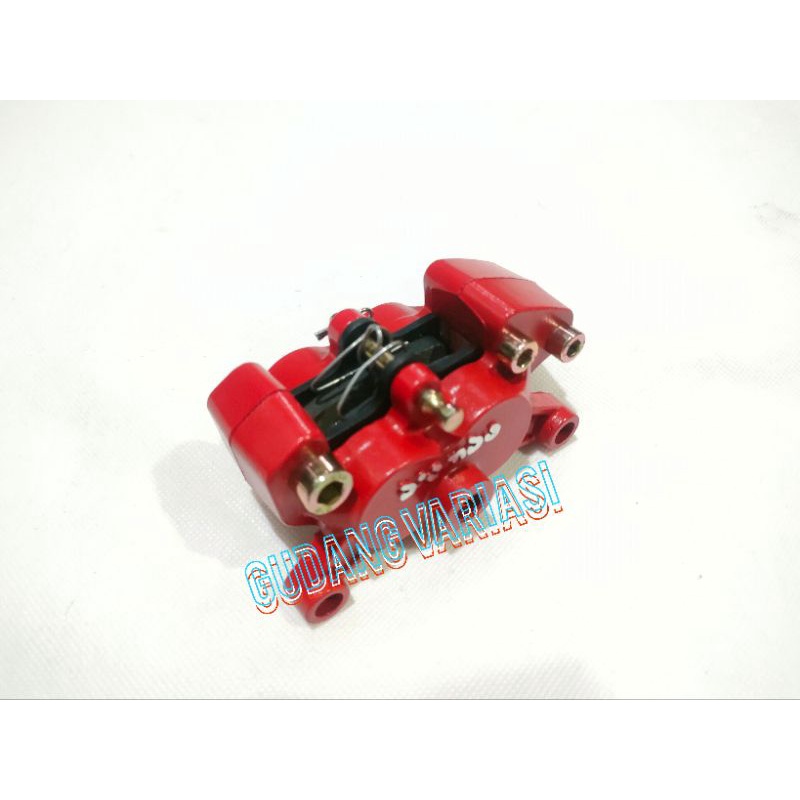 PAKET KALIPER BREMB0 MINI 2 PISTON PLUS BREKET KE HONDA BEAT DISK STANDAR