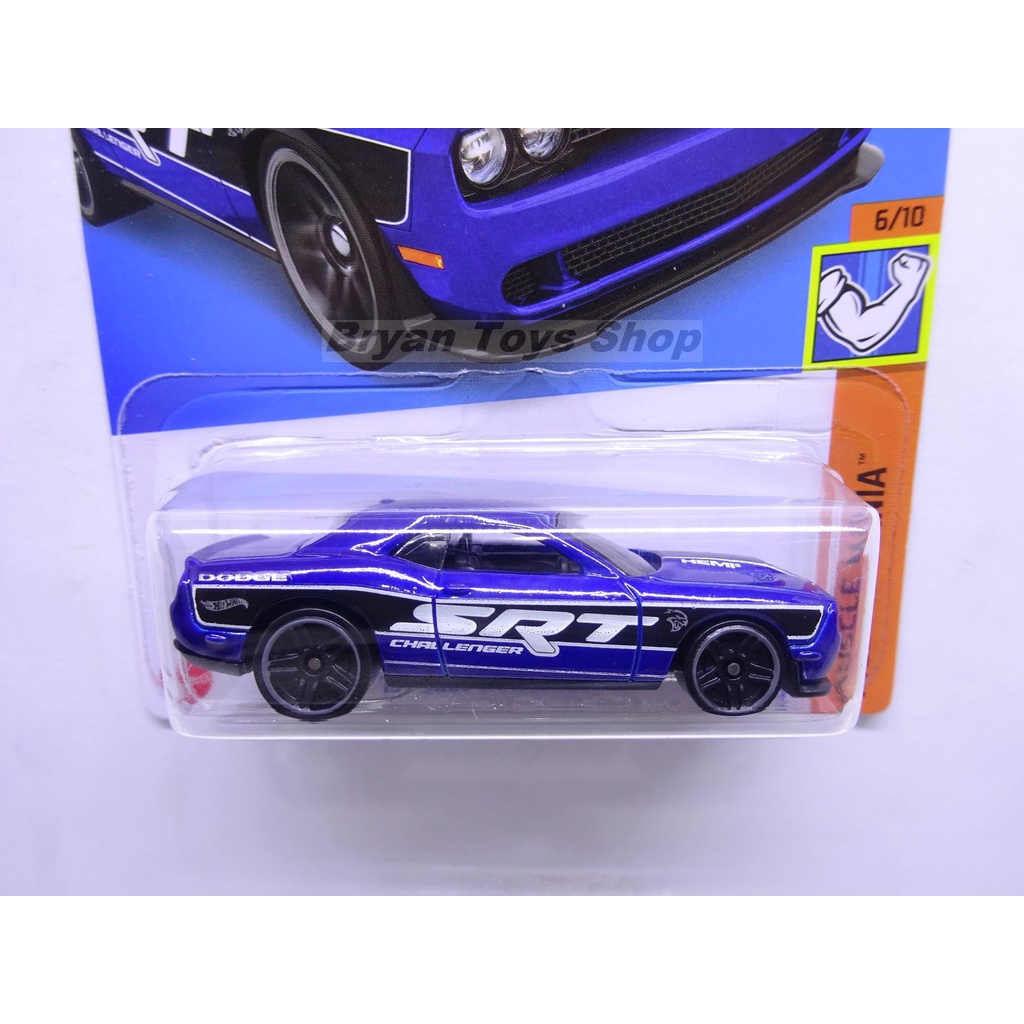 Hot Wheels 15 Dodge Challenger SRT Biru