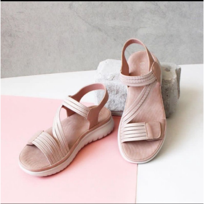 sandal gunung style wanita || sandal wedges wanita terbaru original be-bob || sandal cewek elegan