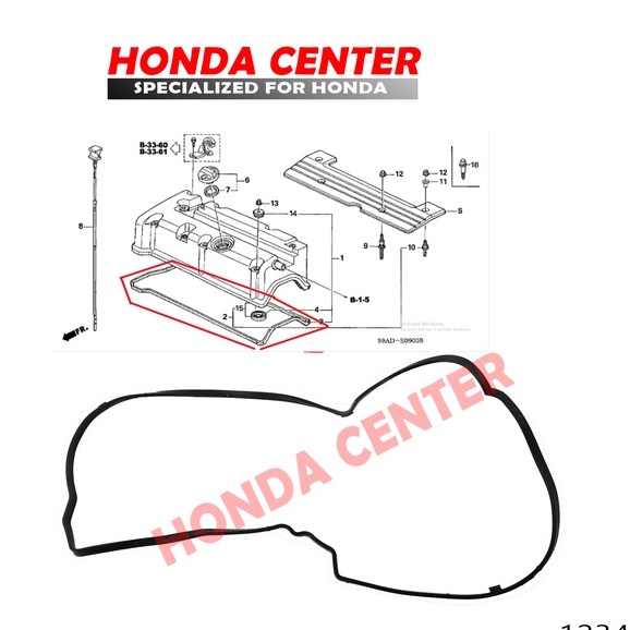 packing tutup klep odyssey RB1 2004 2005 2006 2007 2008 packing cover head odyssey RB1 2004 2005 2006 2007 2008