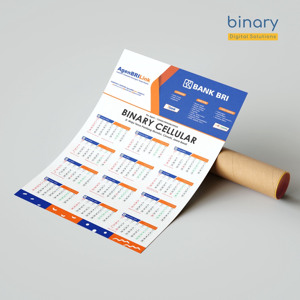 

Kalender 2024 Agen BRILink | Kalender Dinding 2024 | Kalender Dinding Custom