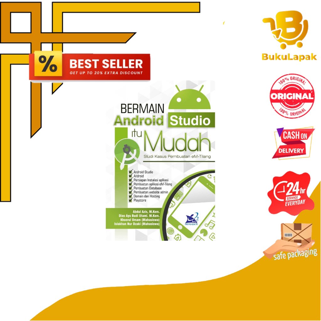 Buku Ilmu Komputer, Bermain Android Studio Itu Mudah: Studi Kasus Pembuatan eM-Tilang, Abdul Azis, d