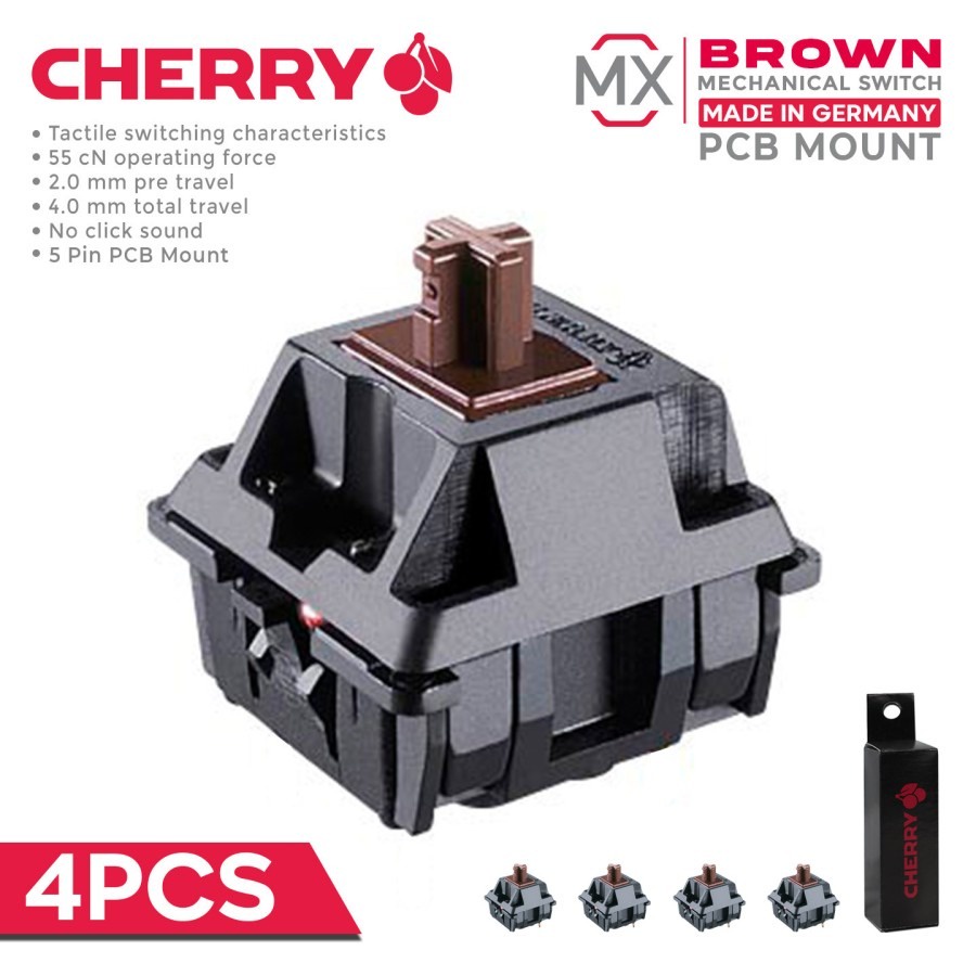 CHERRY MX SWITCH PCB MOUNT 5 PIN NO BACK LIGHT