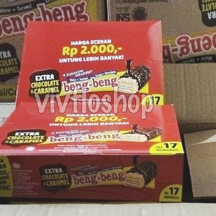 

SEGERA BELI Wafer Beng-Beng / BengBeng/ Beng Beng chocolate caramel crispy wafer (Box isi 17)+
