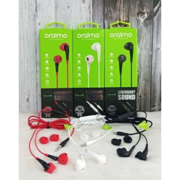 Headset Bass Original dari Oraimo Bonus Eartips 2 PCS Oraimo OEP E21p