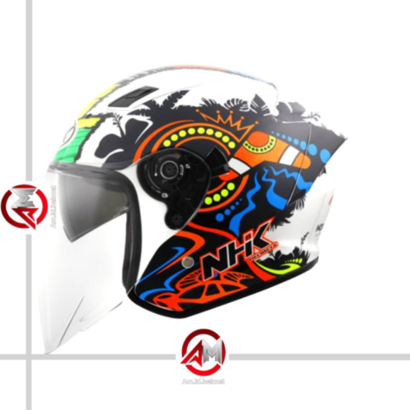 HELM NHK S1 GP PRO REMY #3 DOUBLE VISOR NHK HALF FACE