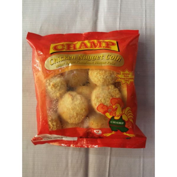 

Champ chicken nugget coin 250g naget ayam frozen