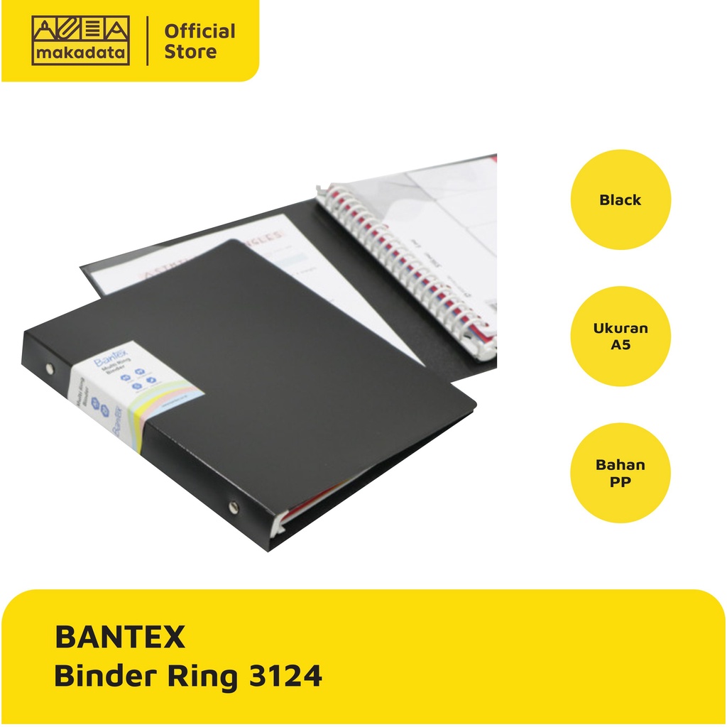 BUKU BINDER NOTE A5 BANTEX 3124 (1 PCS) MURAH