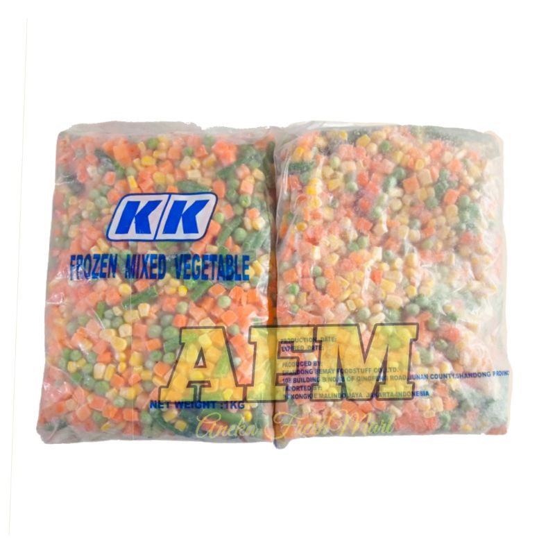 

KONG KEE MIXED VEGETABLES 1KG MIX VEGETABLE SAYURAN BEKU CAMPUR SAYURAN FROZEN