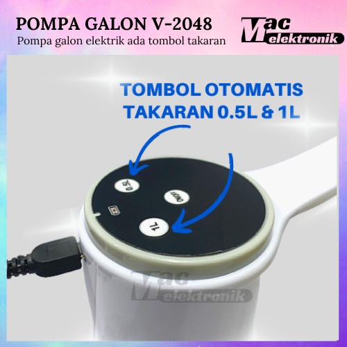 Pompa Air Galon Elektrik Portable Water Electric terlaris Pompa Air galon Ada Takaran Liter