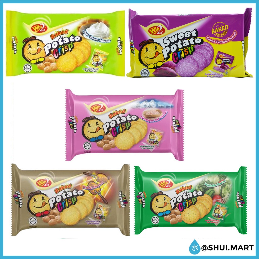 

WIN2 WIN WIN WINWIN BAKED POTATO CRISP / KERIPIK KENTANG BBQ VEGETABLE UBI MANIS SWEET SOUR CREAM