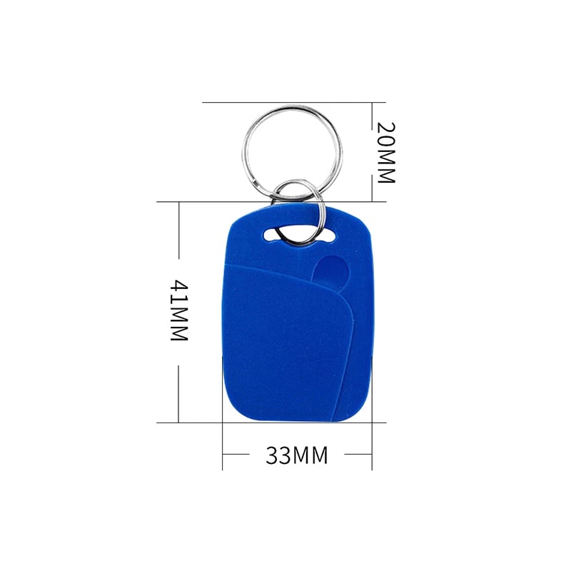 RFID 125 Khz Keychain UID 13.56 Mhz Tag Gantungan Kunci Duplicator ID IC Keyfob Tag T5577 ID Copy Kontrol Kartu Akses Absensi Kantor Lift Hotel Parkir Apartemen Rewritable