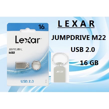 Lexar Flashdisk 16GB Metal JumpDrive M22 Metal USB 2.0