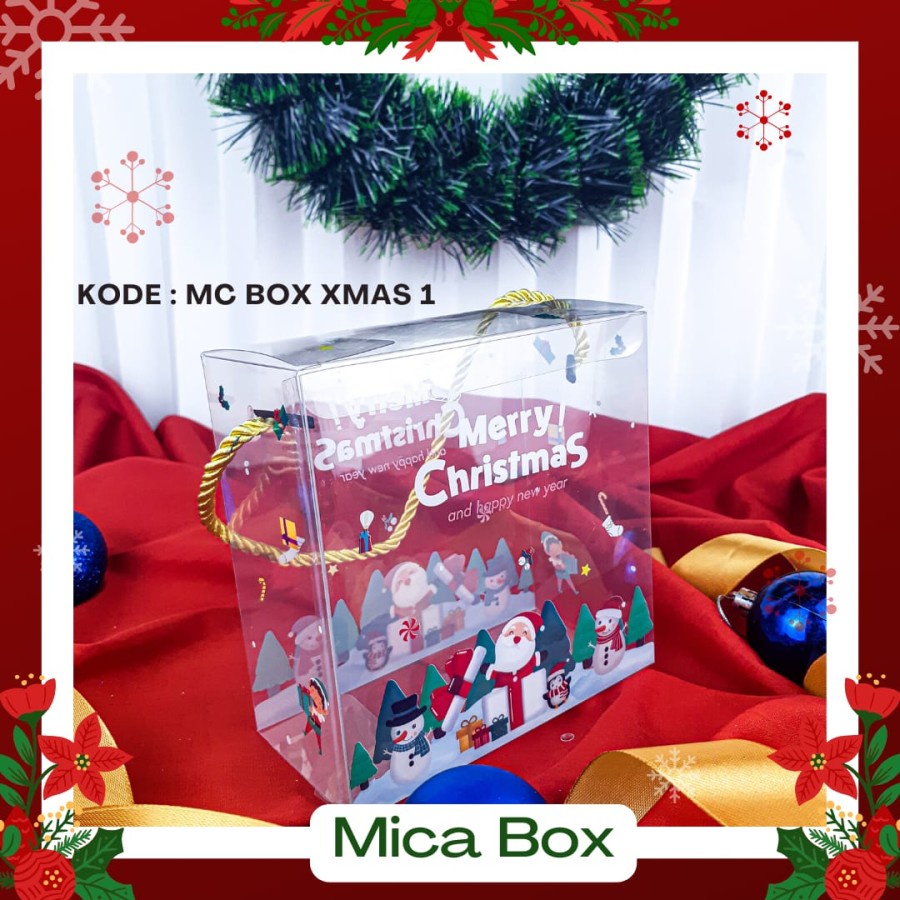 

Mika Box Packaging Christmas / Goodie Bag Toples Snack Souvenir Natal