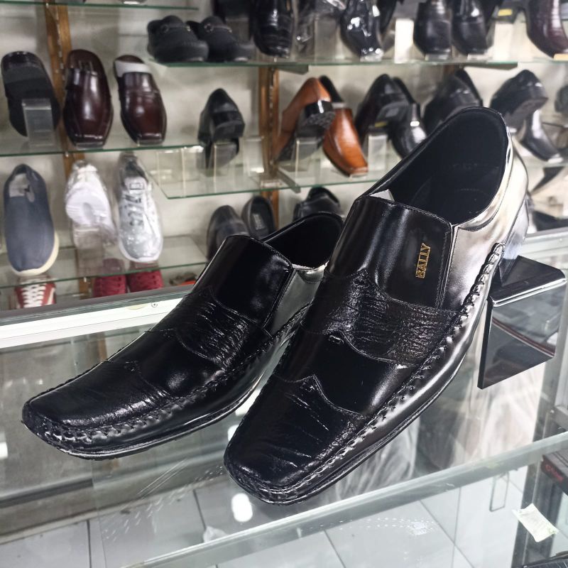 SEPATU PANTOFEL PRIA KULIT ASLI/ SEPATU TUMIT PRIA/ SEPATU KANTOR PRIA