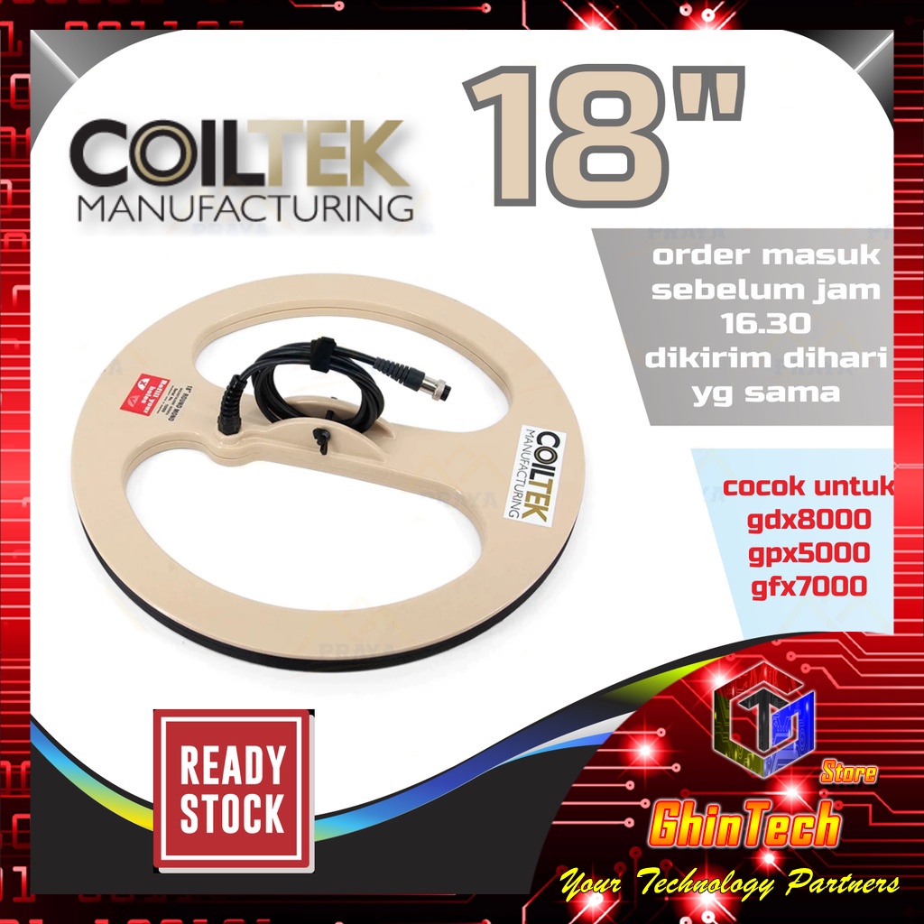 COILTEK 18" KOIL 18 INCH UNTUK GDX8000 GFX7000 GPX5000