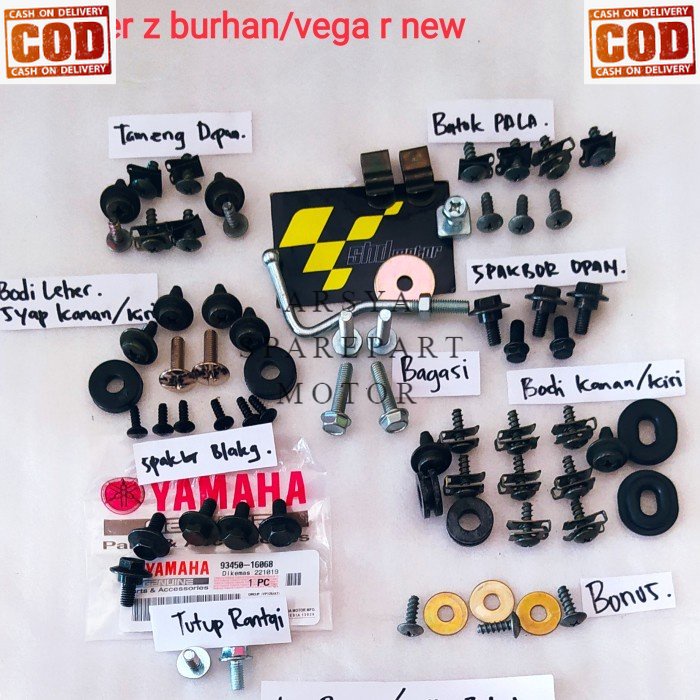 baut full set bodi / body yamaha vega r /baut ful bodi vega new