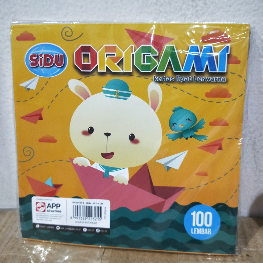

[1 pack] kertas lipat origami paper uk16x16 cm
