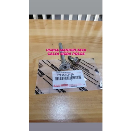 BAUT DISC CALIPER PIN CALIPER CALYA SIGRA POLOS ORIGINAL + PIN 1SET