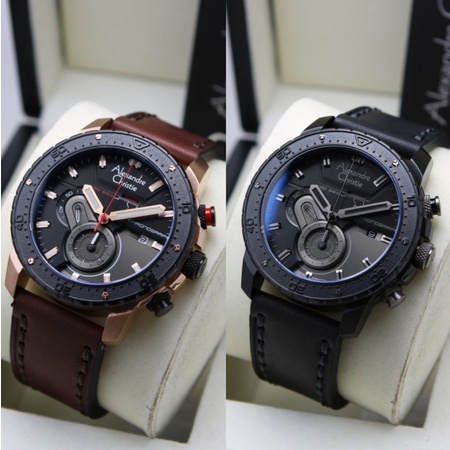 Jam Tangan Pria Original Alexandre Christie AC6627/6627/ac6627/Ac6627 KULIT