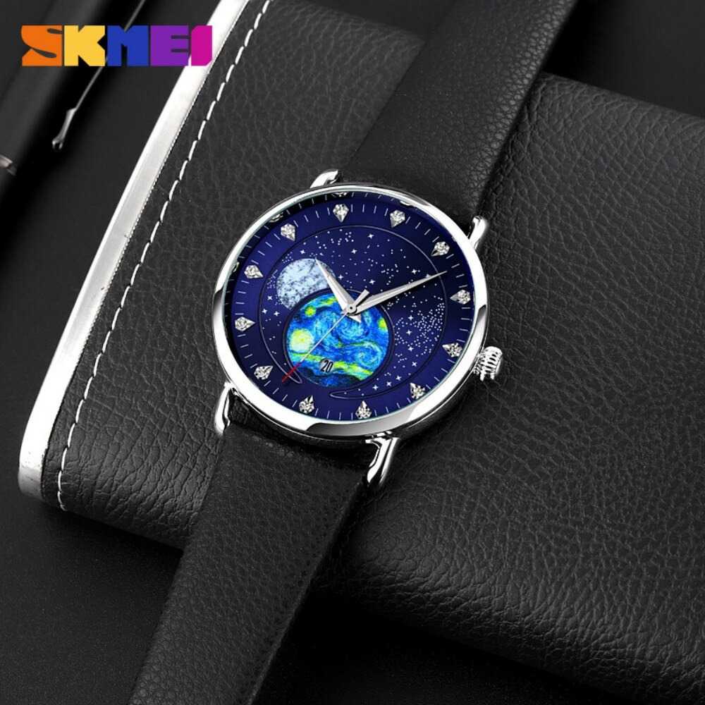 ARS - SKMEI Jam Tangan Analog Pria Strap Kulit - 9283