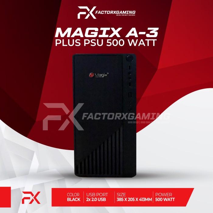 Casing Casing / Case Pc Magix Type A-3 + Psu 500Watt