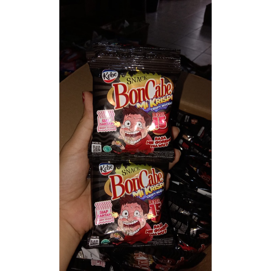 

Mi Krispi Bon Cabe Level 15 1 renceng isi 10 pcs