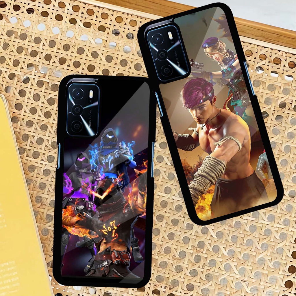 Case Kilau Oppo | A16 | A16S | Casing Hp Glossy | Motif FF