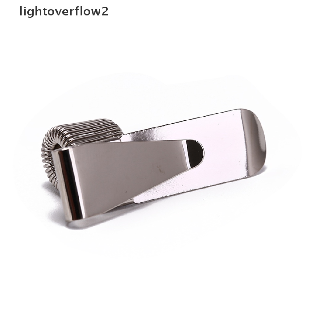 (lightoverflow2) Holder Pulpen Bahan metal Warna silver Dengan Klip Saku Untuk Seragam Dokter / Perawat