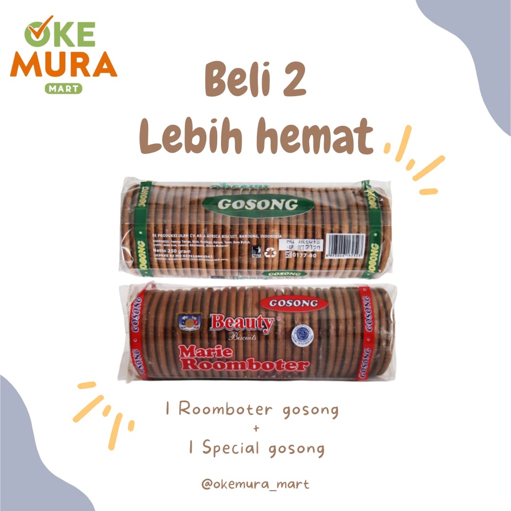 

MARIE BEAUTY GOSONG 250GR/BELI 2 HARGA LEBIH HEMAT (BISKUIT)