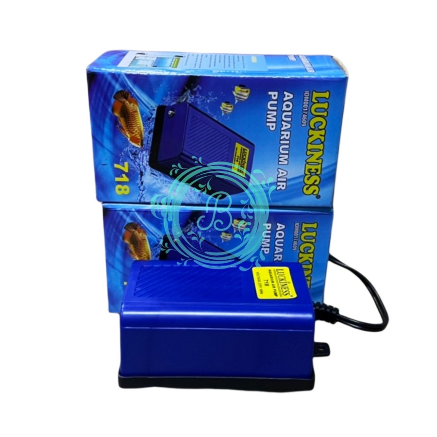 Luckiness 718 Aerator 1 Lubang Output Air Pump Pompa Udara Oksigen Aquarium Aquascape