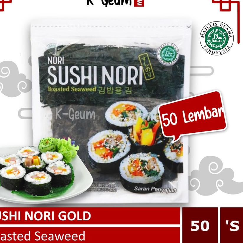 

Pesan Saja--Sushi Nori 50 Lembar | Gimbap Kimbap Korea Rumput Laut Roasted Halal