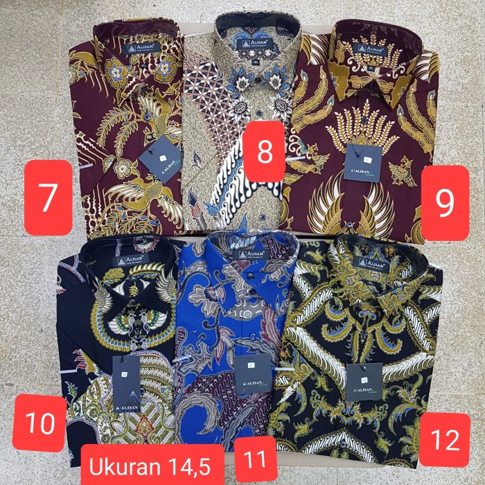 batik Kemeja batik Alisan lengan pendek original reguler fit uk 14,5 sarimbit wanita motif couple modern pria Y7S7
