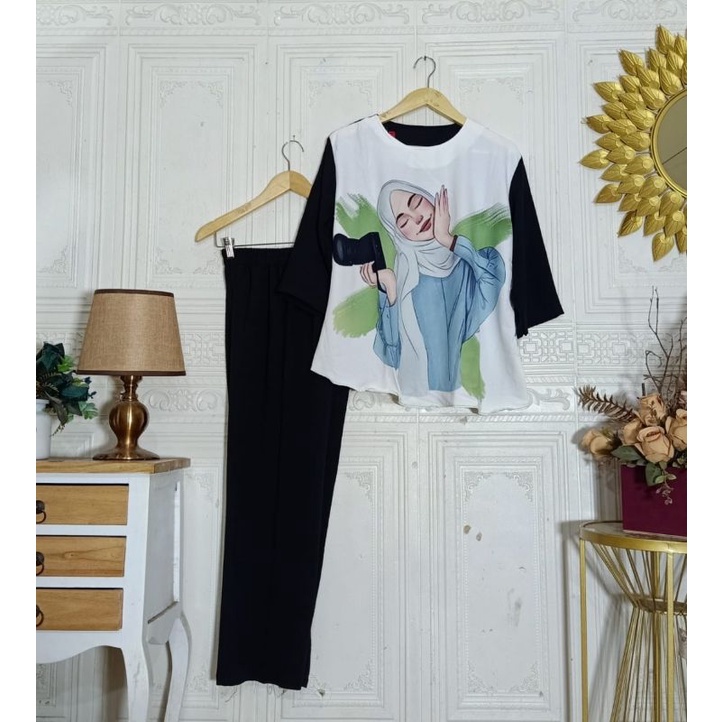 set celana printing asli