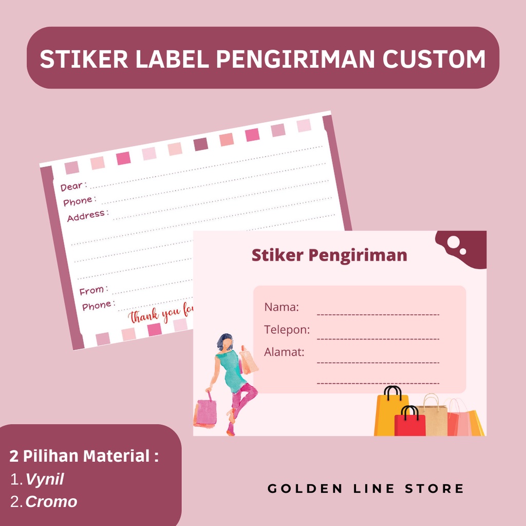 

Stiker Label Pengiriman Vynil Cromo Anti Air Daya Rekat Kuat