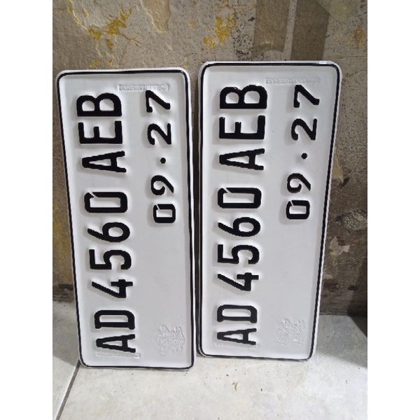 PLAT NOMOR MOTOR font BARU