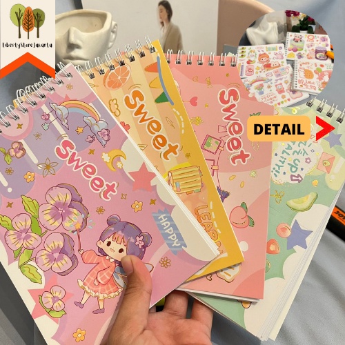 

Buku Spiral Isi Full Sticker Senmu Sweet Cewe Lucu Stiker Lucu Imut Import Funny Fancy Stuff Best Gift Stationery For School Alat Tulis Kantor Sekolah Ready Grosir Kado Ulang Tahun READY COD