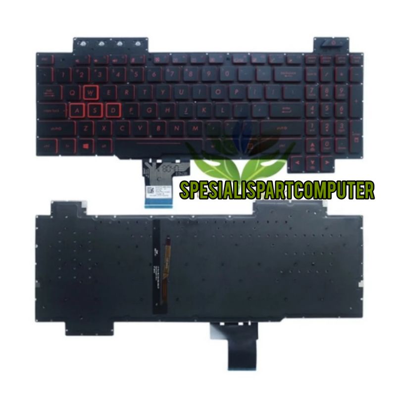 Keyboard asus tuf fx505 fx505d fx505dt fx505gd fx705 fx705gd fx705dt  nyala Backlight Red