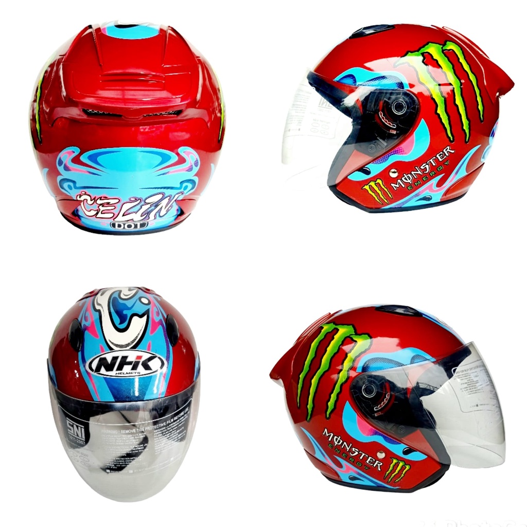 HELM R6 MOTIF. ( FREE PACKING BOX )