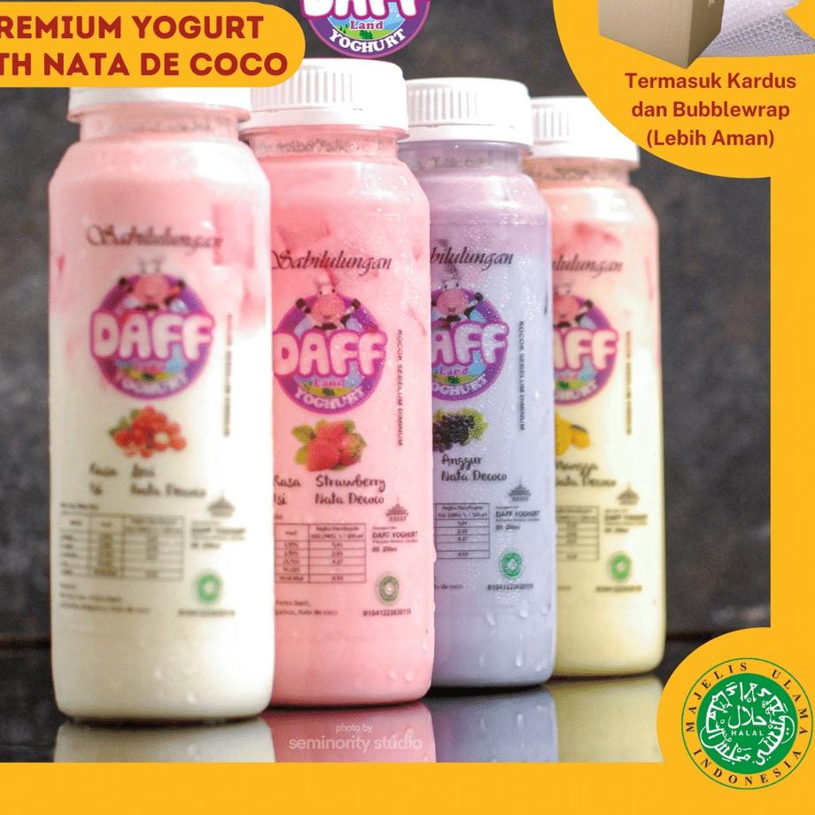 

Top banget--(COD) PREMIUM YOGURT DRINK WITH NATA DE COCO | DAFF YOGHURT | TEKSTUR YOGURT KENTAL
