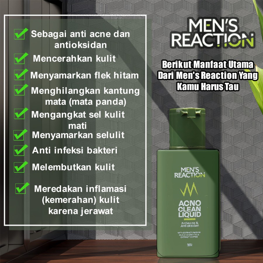 Sabun Jerawat MEN’S REACTION Acno Clean Liquid Anti Bakteri